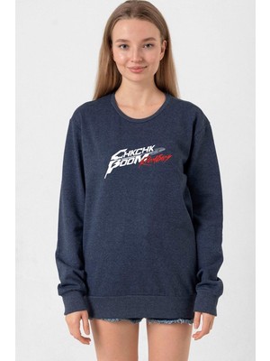 Tshirthane Stray Kids Chk Chk Boom İndigo Kadın 2ip Sweatshirt