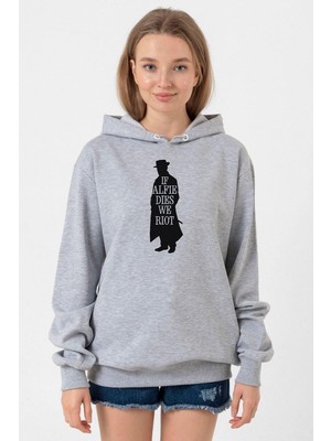 Tshirthane Peaky Blinders Alfie Dies Halloween Grimelanj Kadın 3ip Kapşonlu Sweatshirt