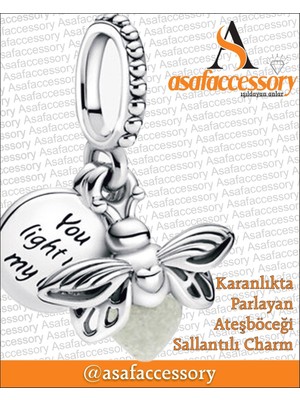 Asaf Accessory Ateş Böceği Charm Asafaccessory Gümüş