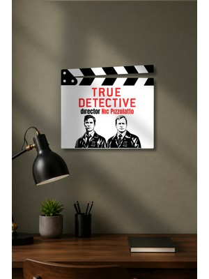 Gişe Arts Klaket Tablo / Duvar Dekoru - True Detective V2