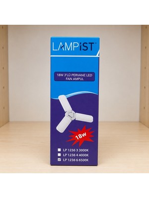 Lampist 18W 3’lü Pervane LED Ampul
