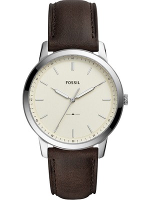 Fossil FFS5439 44 mm Erkek Kol Saati Krem Kadranlı 5 ATM Suya Dayanıklı Deri Kordon