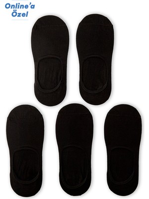 Kiğılı 5'li Pamuklu Esnek Loafer Çorap Seti