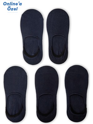 Kiğılı 5'li Pamuklu Esnek Loafer Çorap Seti