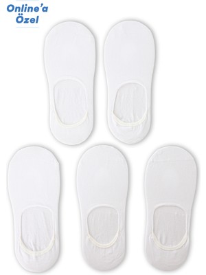 Kiğılı 5'li Pamuklu Esnek Loafer Çorap Seti