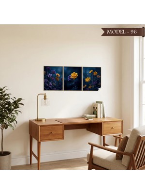 Akıllı Kağıt Statik Tutunma Özellikli Tablo - Poster Çiçek (Model- 96)