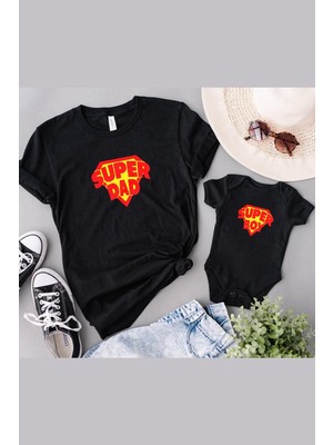 Tshirthane Super Dad Boy Baba Oğul Kız (TEK ÜRÜN FİYATIDIR KOMBİN YAPMAK İÇİN EN AZ 2 ADET SEPETE EKLEYİNİZ)