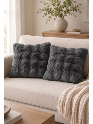 Lal Home Deco Peluş Kırlent Seti Ikili