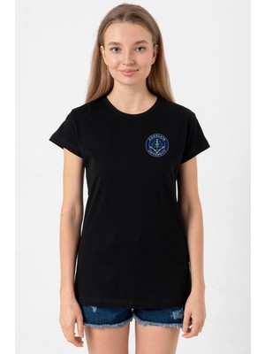 Gen V Godolkin University Emblem Siyah Kadın Tshirt