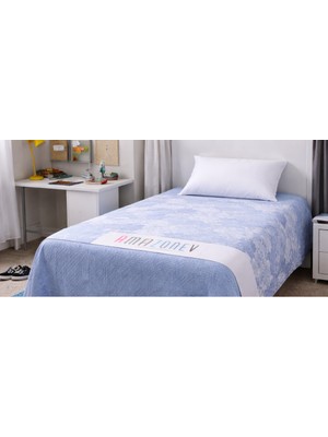 Amazon Ev Pamuk Dokuma Tek Kişilik Pike 160*240 cm Deniz- Mavi A21