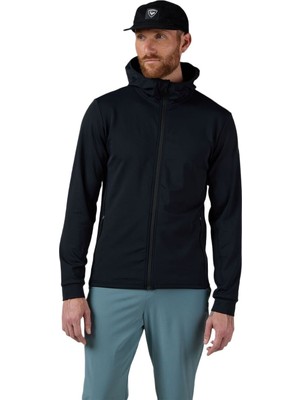 Rossignol Mid Layer Stretch Hoodie Erkek Siyah Sweatshirt