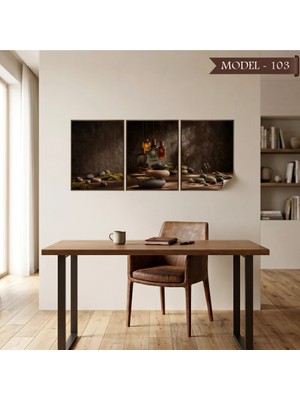 Akıllı Kağıt Statik Tutunma Özellikli Tablo - Poster Çiçek (Model- 103)