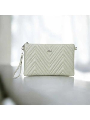 Wikidays.s Moda Trendi Kapitone Suni Deri Bileklikli El Çantası - Şık Clutch Çanta