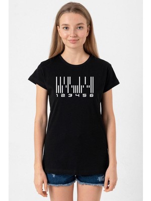 Dark Matter The Android Barcode Siyah Kadın Tshirt