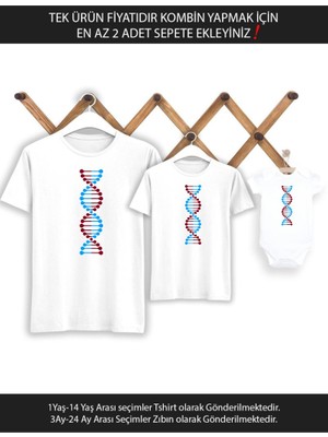 Bordo Mavi Dna Baba Oğul Kız (Tek Ürün Fiyatıdır Kombin Yapmak Için En Az 2 Adet Sepete Ekleyiniz)