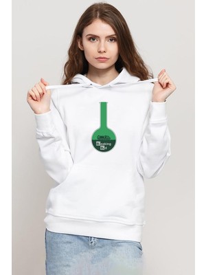 Tshirthane Breaking Bad Merch Beyaz Kadın 3ip Kapşonlu Sweatshirt