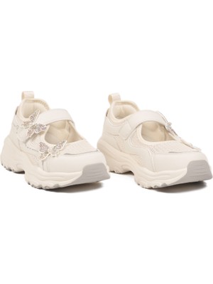 Marco Kids 26Y1616 F Beyaz Kız Çocuk Babet Ayakkabı