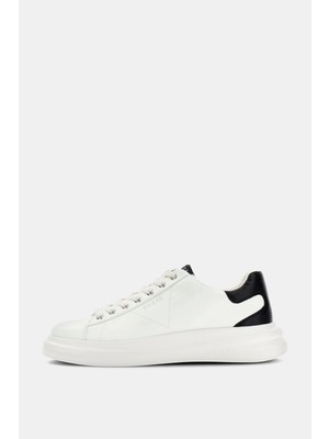 Guess Elba Erkek Deri Beyaz Sneaker