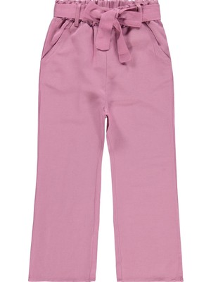 Civil Girls Kuşaklı 6-9 Yaş Pantolon - Pembe