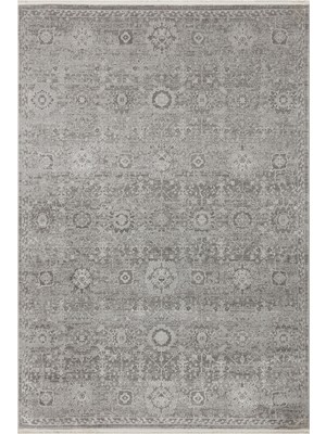 Cool Halı Peace Gri Halı Vintage Desenli Yumuşak Pati Dostu Sade Zarif Ev Salon Oturma Odası Halısı