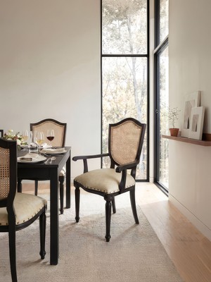 Gazzini Furniture Kupa Kolçaklı Hazeranlı Ahşap Sandalye