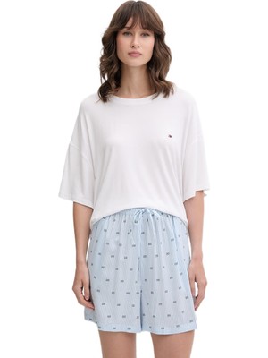Tommy Hilfiger Kadın Bej Pijama Takımı UW0UW06328