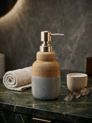 Le Paon Porselen Sıvı Sabunluk - Lüks Banyo ve Mutfak Sabunluk - 350 ml