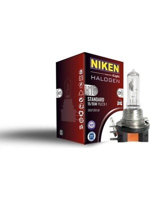 Ampul 12V H15 15W/55W Halojen PGJ23T-1 - Nkn 062 001 01 10
