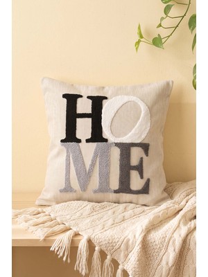 Home Yazılı Punch Dekoratif Kırlent Kılıfı