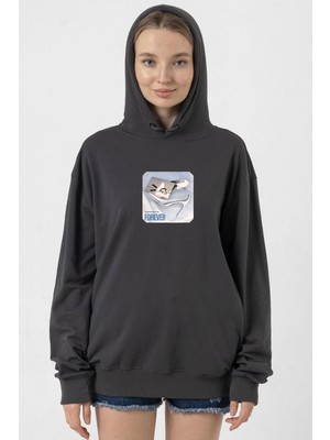Tshirthane Babymonster Forever Füme Kadın 2ip Kapşonlu