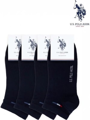 U.s. Polo Assn. 4 Çift Patik Çorap Lacivert