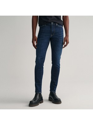 Gant Erkek Mavi Extra Slim Fit Jean