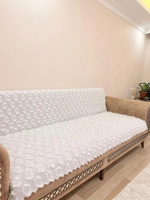Montana Home Üks Şönil Sakallı Koltuk Örtüsü Kaydırmaz Çekyat Örtüsü 170X210