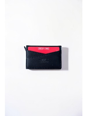 CLASSBAG Erkek Siyah Renk Mekanizmalı Otomatik Kızaklı Kartlık (6cm x 9,5cm)