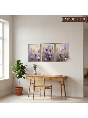 Akıllı Kağıt Statik Tutunma Özellikli Tablo - Poster Çiçek (Model- 113)