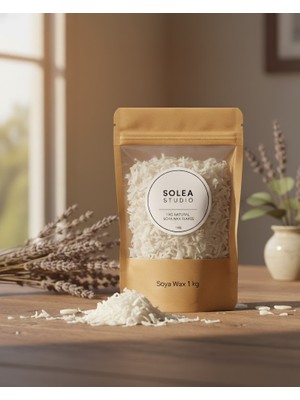 %100 Doğal Soya Wax 1 kg Flake Yaprak Şeklinde