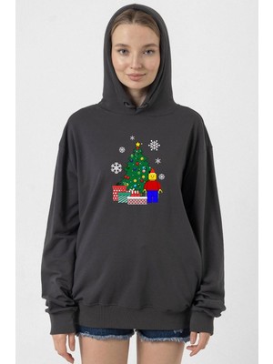 Tshirthane Lego Man Christmas Füme Kadın 2ip Kapşonlu