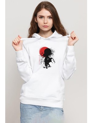 Tshirthane Violet Evergarden Anime Dark Poster Beyaz Kadın 3ip Kapşonlu Sweatshirt