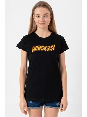 Inspector Gadget Wowsers Siyah Kadın Tshirt