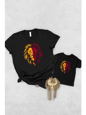 Tshirthane Sarı Kırmızı Leon Baba Oğul Kız TEK ÜRÜN FİYATIDIR KOMBİN YAPMAK İÇİN EN AZ 2 ADET SEPETE EKLEYİNİZ
