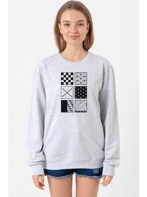 Tshirthane Demon Slayer Anime Patterns Grimelanj Kadın 2ip Sweatshirt