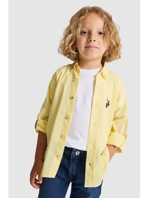 U.s. Polo Assn. Erkek Çocuk Açık Sarı Gömlek Basic 50320263-VR004