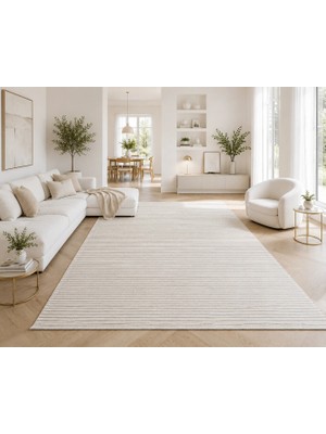 Luxess Halı Lima 1182 Krem Modern Akrilik Salon Halısı