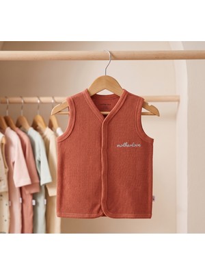 Motherlove %100 Organik Pamuk Çift Katlı ve Çıtçıtlı Bebek Yeleği 9-36 Ay