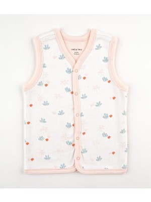 Motherlove %100 Organik Pamuk Çift Katlı ve Çıtçıtlı Bebek Yeleği 9-36 Ay
