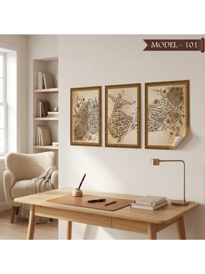 Akıllı Kağıt Kabe Tablo - Poster Dini (Model- 101)