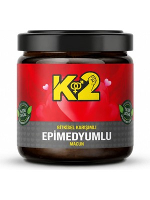 K2 Kuvvet Macunu Epìmedyumlu Macun Epìmedium Macun Çakşır Otu Macun Ginseng Macun 240 Gram