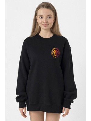 Tshirthane Sarı Kırmızı Leon Siyah Kadın 2ip Sweatshirt