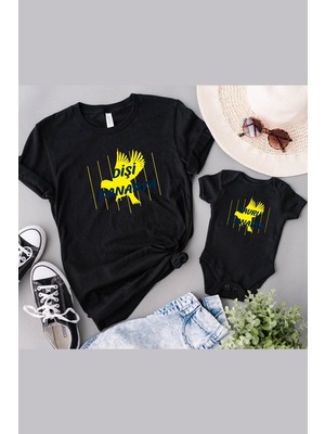 Tshirthane Dişi Yavru Kanarya Anne Oğul Kız(TEK ÜRÜN FİYATIDIR KOMBİN YAPMAK İÇİN EN AZ 2 ADET SEPETE EKLEYİNİZ