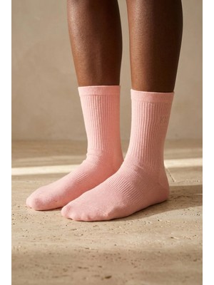 Katia & Bony Unisex K&b Nakışlı Soket Çorap Pembe